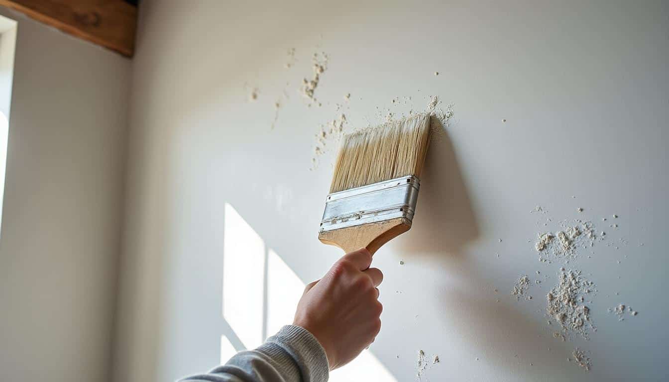 Comment enlever la peinture écaillée d'un plafond avec une brosse