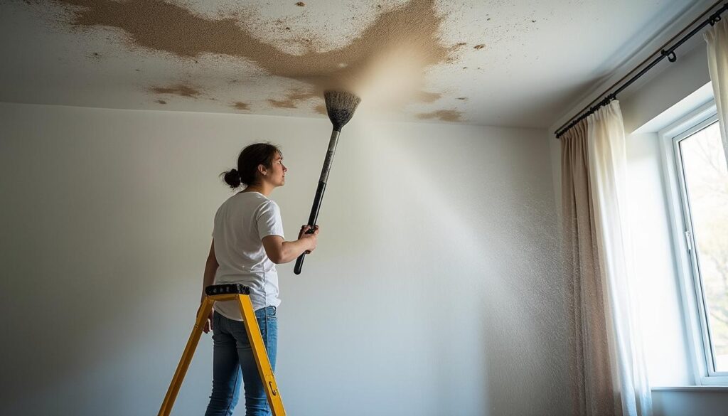 Astuces pour enlever la poussière épaisse d’un plafond