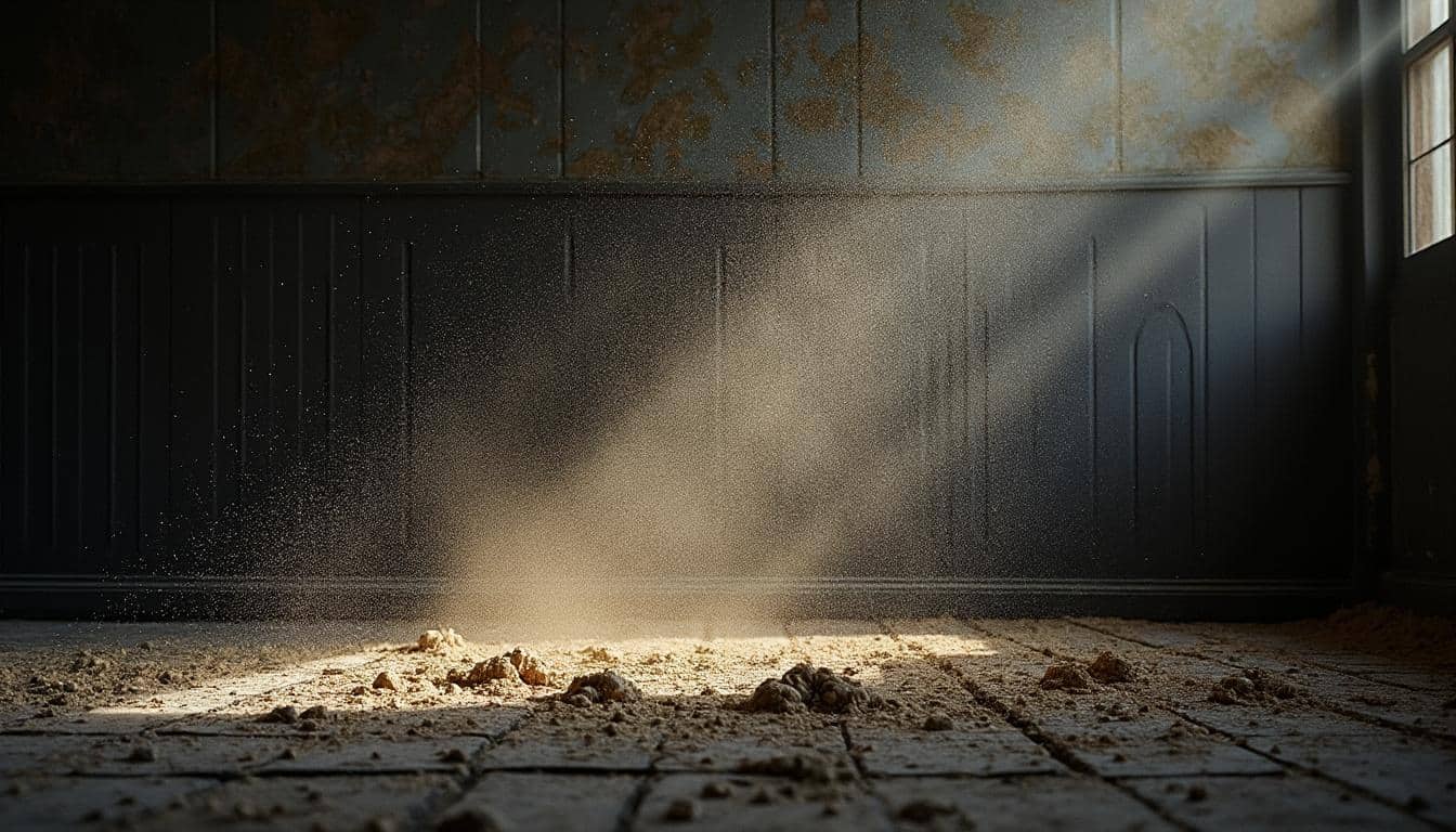 Identifier la poussière due à une isolation dégradée au grenier