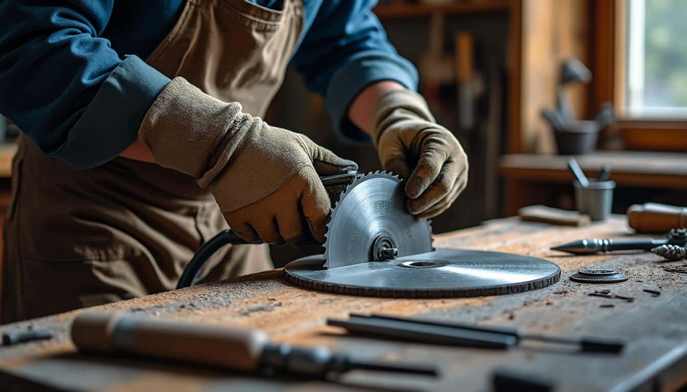 Illustration: Pourquoi l’entretien de la lame de scie circulaire est crucial pour une coupe performante