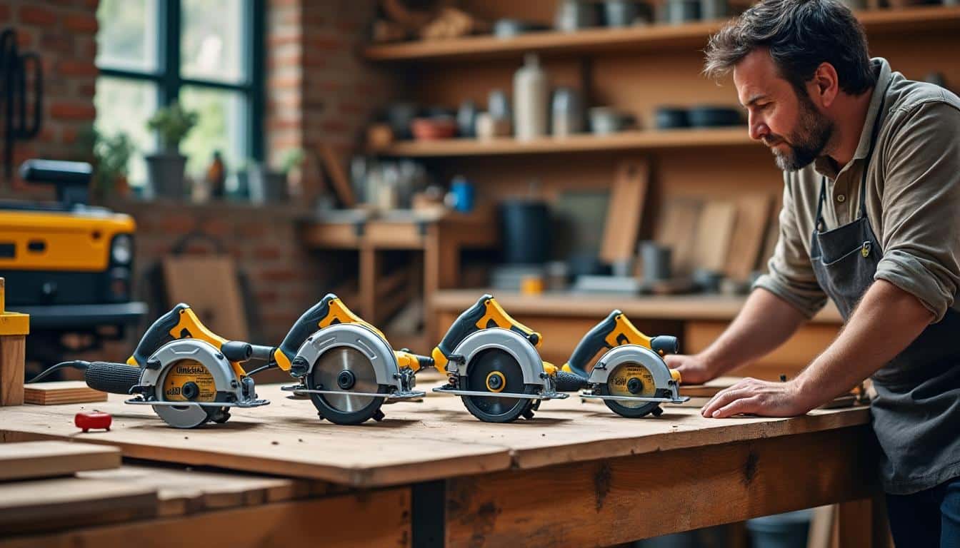 Illustration: Comment comprendre les différents modèles de scie circulaire Einhell ?