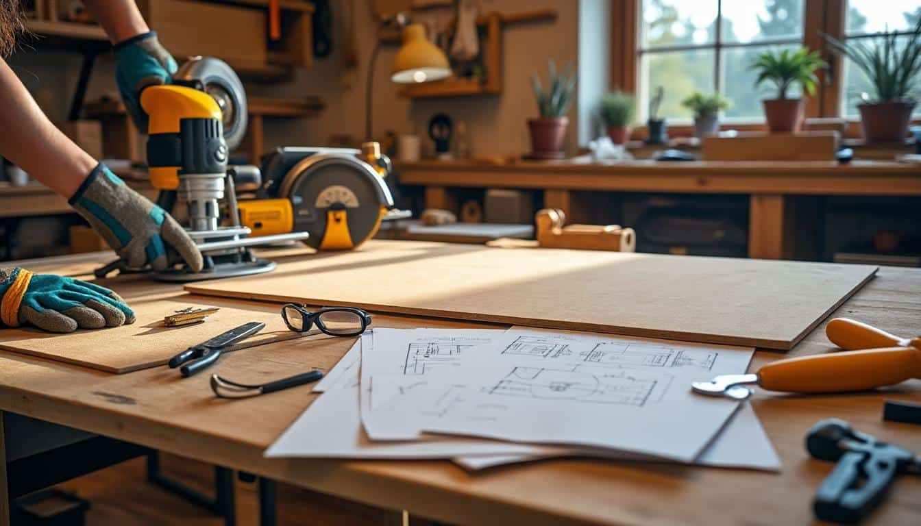 Illustration: Les matériaux et outils indispensables pour fabriquer une scie circulaire sur table fiable
