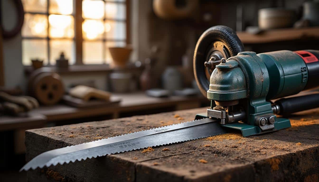 Illustration: Découvrir les caractéristiques techniques de la lame pour la scie à ruban métal Parkside PMB 1100 B2