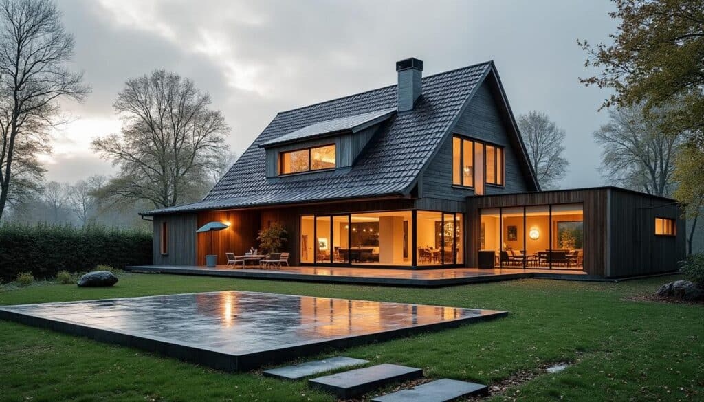 Maison à toiture monopente : design moderne et performance énergétique