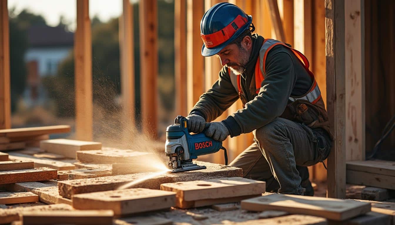 Illustration: Les usages incontournables de la scie alligator Bosch sur chantier