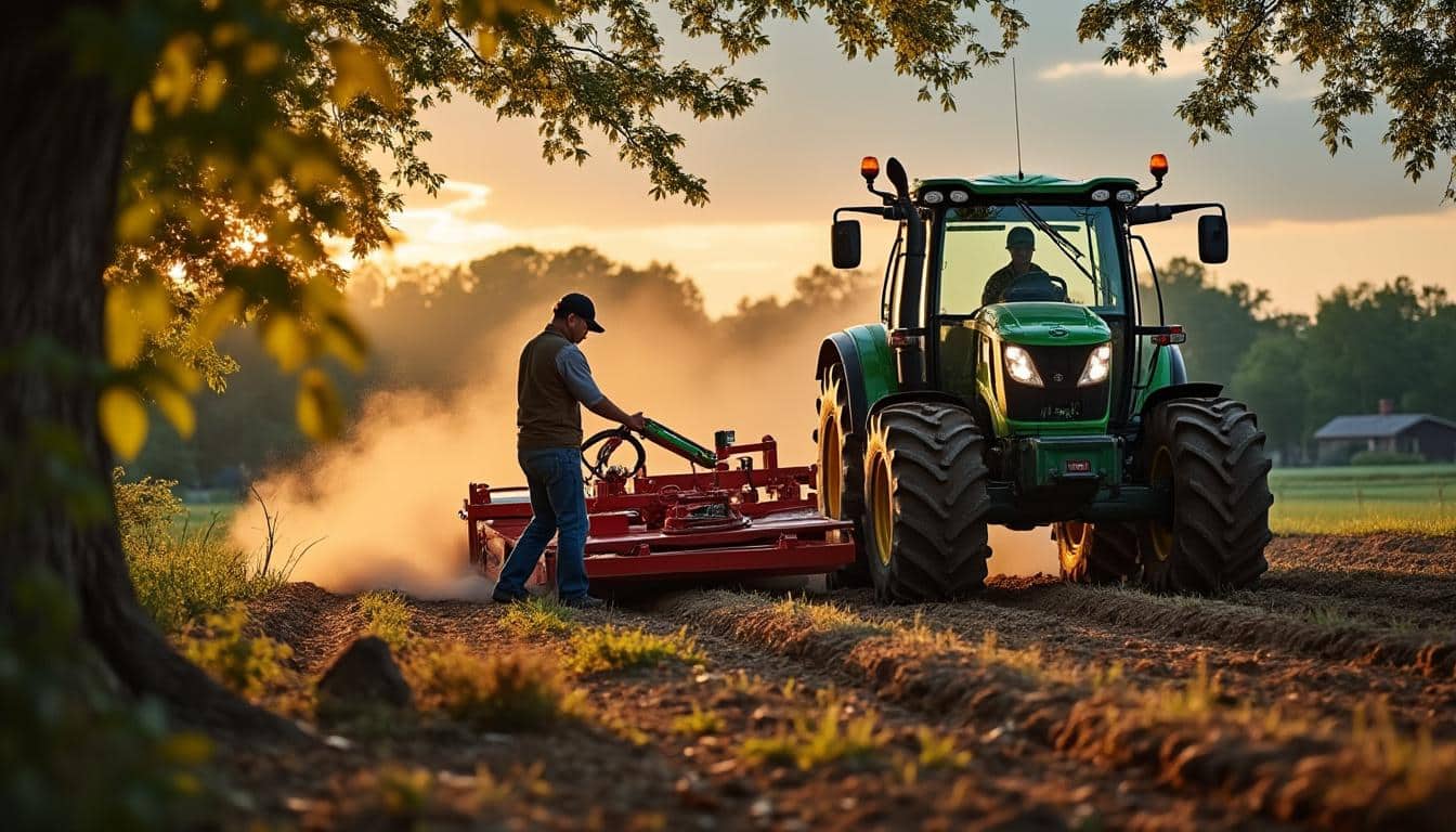 Illustration: Comprendre l’utilité d’une scie circulaire adaptée au tracteur