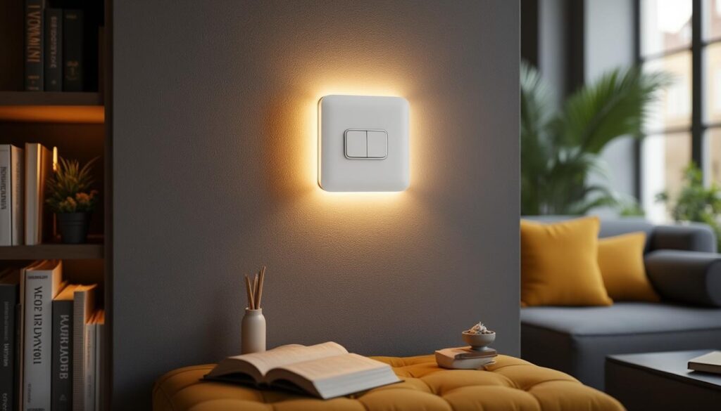 Applique murale rechargeable : design pratique et installation sans perçage