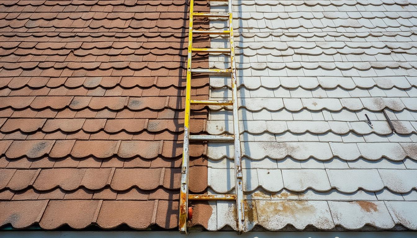 Nettoyage de toiture avec javel avant après : méthode efficace et conseils