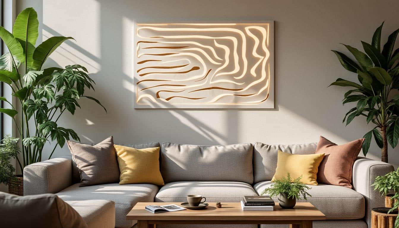 Illustration: Découvrir les caractéristiques uniques des appliques murales en bois