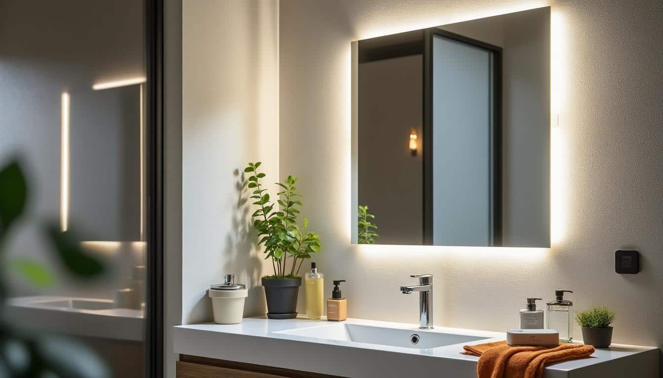 Illustration: Pourquoi choisir une applique murale spécialement conçue pour la salle de bain chez Leroy Merlin ?