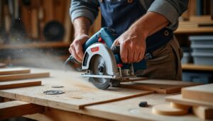 Scie circulaire GKS 85 G Bosch : puissance et précision professionnelles