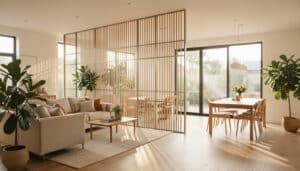 Cloison décorative pour structurer sans assombrir